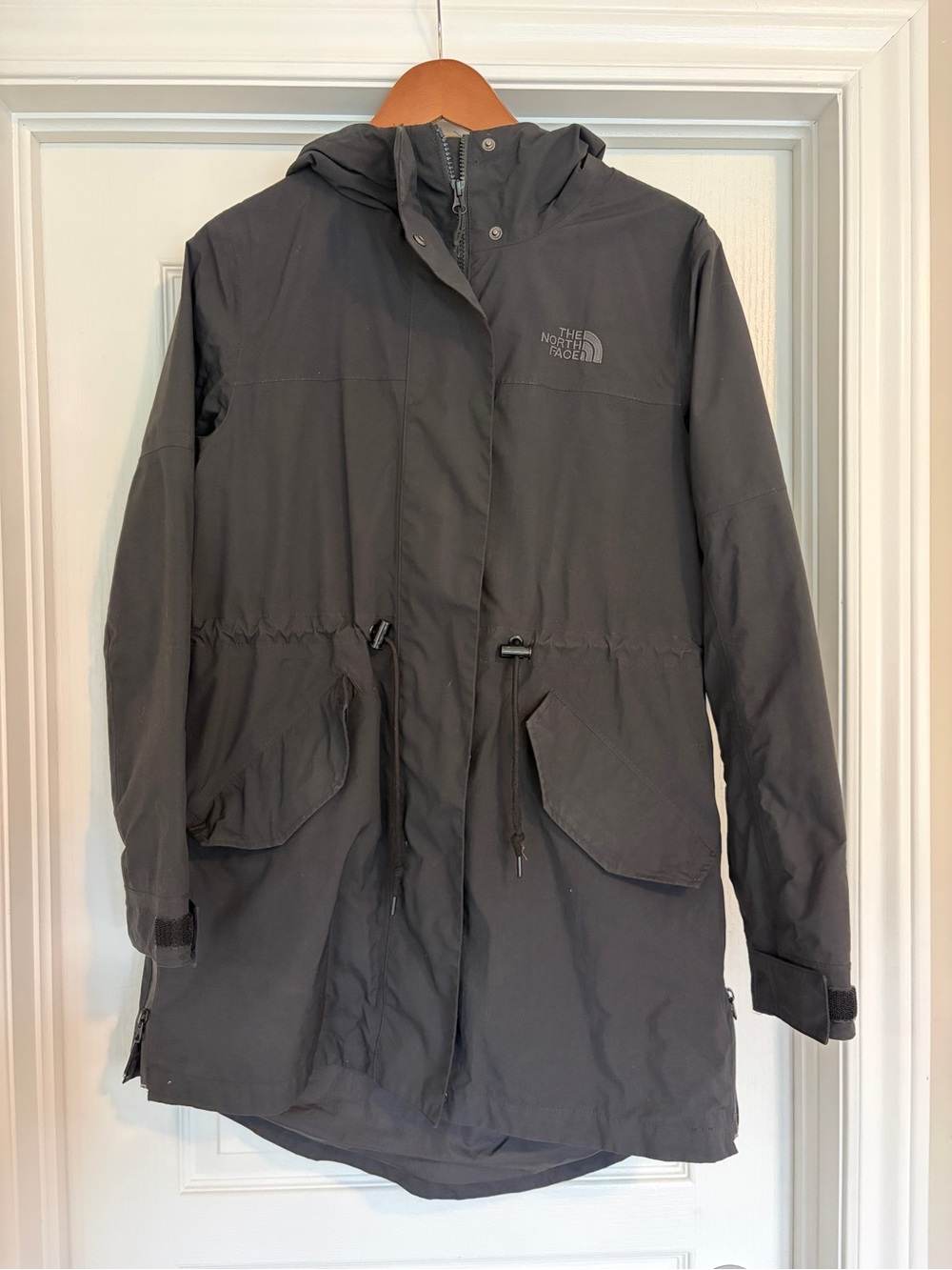 The North Face Women's Hooded Windbreaker in Black